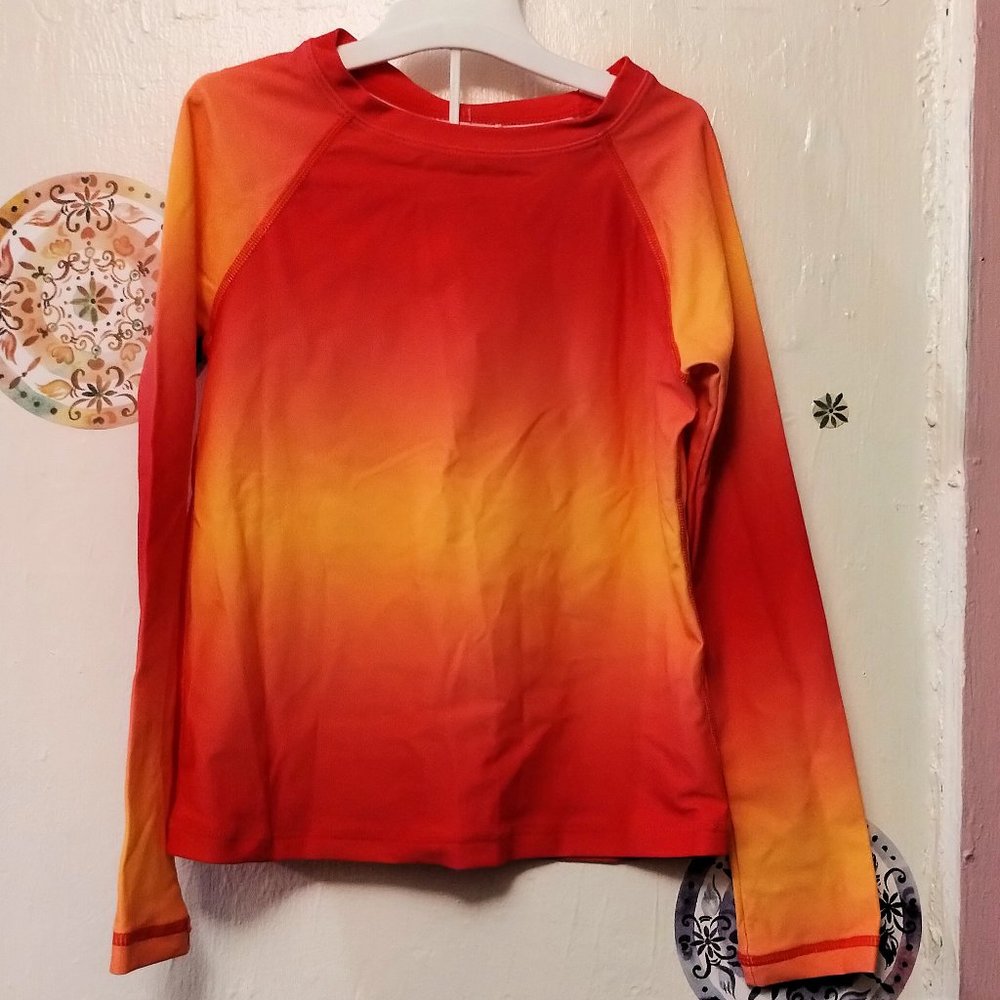 Kanu Surf (Girls 6) Long Sleeve Rashguard UPF 50 Swim Shirt